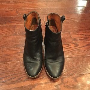 Madewell black heeled booties